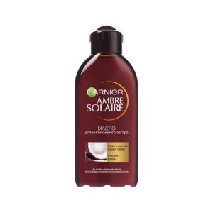 Масло Garnier Ambre Solaire для интенсивного загара с ароматом кокоса 200мл
