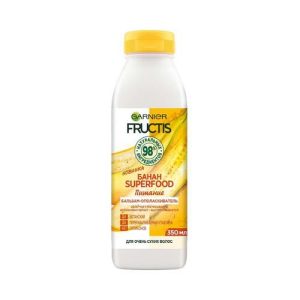 Бальзам - ополаскиватель для волос Fructis "Банан Superfood" питание для очень сухих волос 350мл