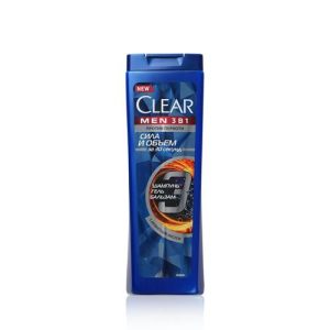 Мужской шампунь - бальзам для волос Clear Men "Объём и сила" 3 в 1 400мл
