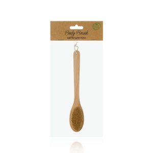 Щетка для тела деревянная Body Brush с длинной ручкой