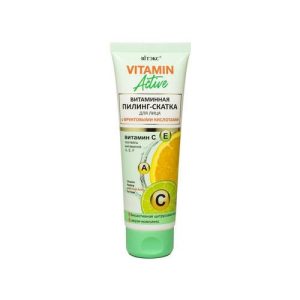 Витаминная пилинг - скатка для лица Витэкс Vitamin activ с фруктовыми кислотами 75мл