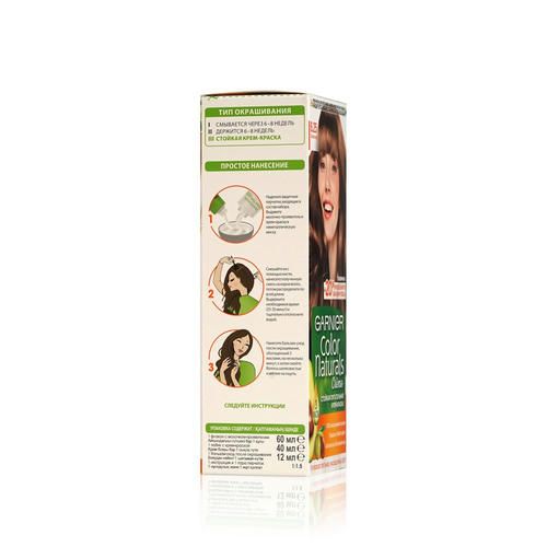 Крем - краска Garnier Color Naturals стойкая для волос 6.25 Шоколад — изображение 2