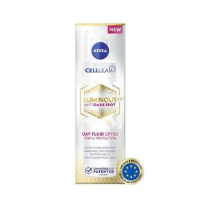 Дневной крем - флюид для лица Nivea Luminous630, выравнивающий тон, SPF 50, 40мл