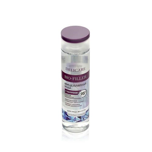 Мицеллярная вода для лица, век и губ Delicare Bio-Filler с гиалуроном 250мл