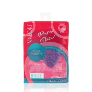 Губка - спонж для умывания лица Valori Pure skin "Мягкое очищение" VLR-SP03