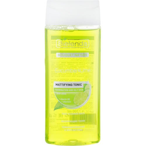Bielenda Cucumber and Lime Matting Tonic - Матирующий тоник для лица "Огурец и лайм", 200 мл.