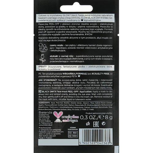Bielenda Crystal Glow Black Onyx Peel-off Mask - Очищающая детокс-маска для лица, 8 г. — изображение 2