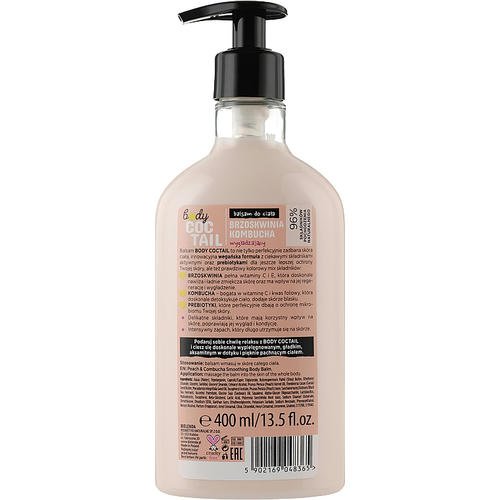 Bielenda Coctail Body Balsam Peach Kombucha - Бальзам для тела "Персик и Чайный гриб", 400 мл. — изображение 2