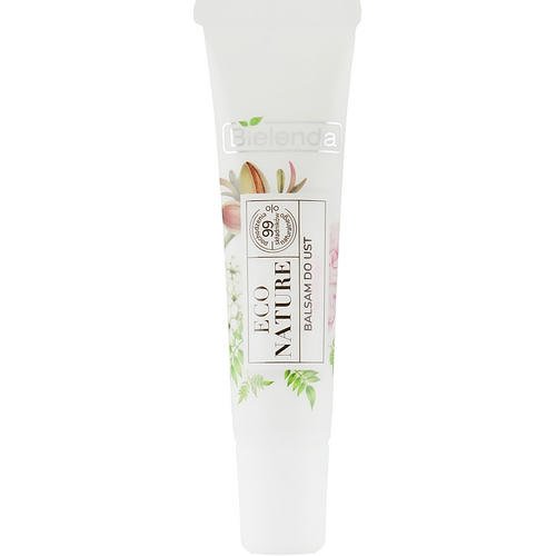 Bielenda Eco Nature Almond Milk, Jasmine & Rose Moisturizing Lip Balm - Бальзам для губ, 10 г. — изображение 2