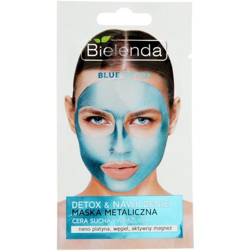 Bielenda Blue Detox - Маска с содержанием металлов для сухой и чувствительной кожи, 8 г.
