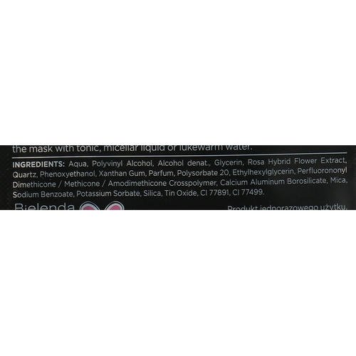 Bielenda Crystal Glow Black Onyx Peel-off Mask - Очищающая детокс-маска для лица, 8 г. — изображение 3