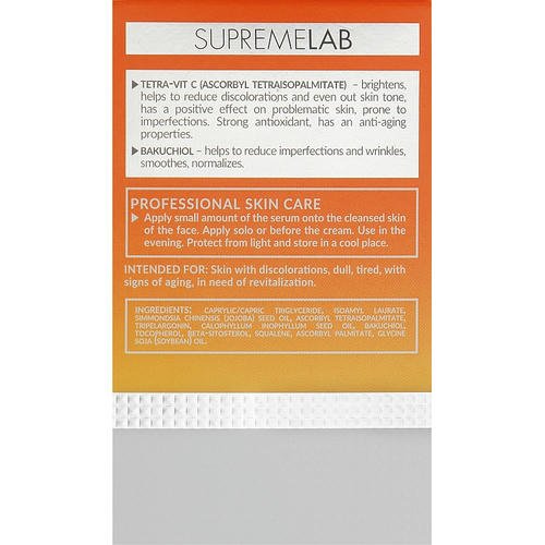 Bielenda Professional SupremeLab Energy Boost Serum Tetra-Vit C Serum - Сыворотка 5% с витамином С, 15 мл. — изображение 3