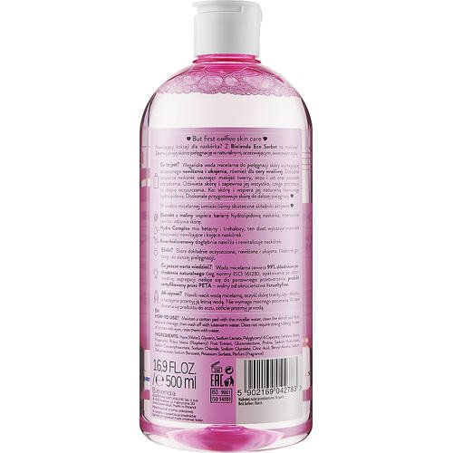 Bielenda Eco Sorbet Moisturizing & Soothing Micellar Water - Мицеллярная вода с экстрактом малины, 500 мл. — изображение 2