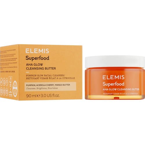 Elemis Superfood AHA Glow Cleansing Butter - Масляный очиститель для сияния кожи, 90 мл.