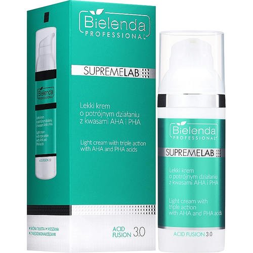 Bielenda Professional SupremeLab Acid Fusion 3.0 - Легкий крем тройного действия с кислотами АНА и РНА, 50 мл. — изображение 2