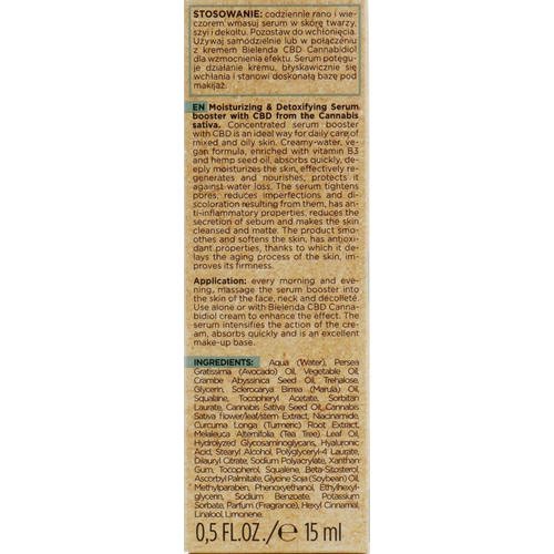 Bielenda CBD Cannabidiol Serum Booster - Сыворотка для жирной и комбинированной кожи кожи, 15 мл. — изображение 3