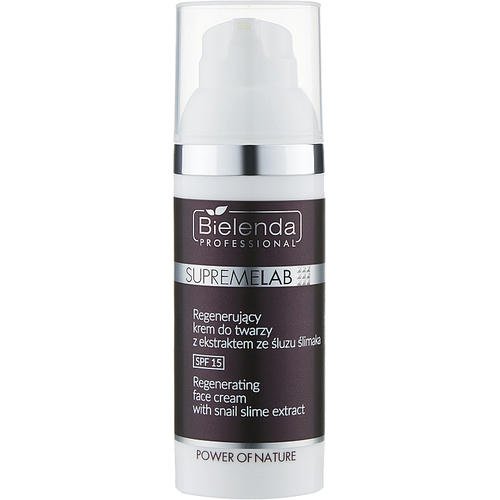 Bielenda Professional SupremeLab Power of Nature - Восстанавливающий крем для лица с муцином улитки SPF15, 50 мл.