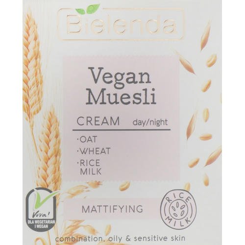 Bielenda Vegan Muesli Mattifying Day Night Cream - Крем матирующий для лица, 50 мл.
