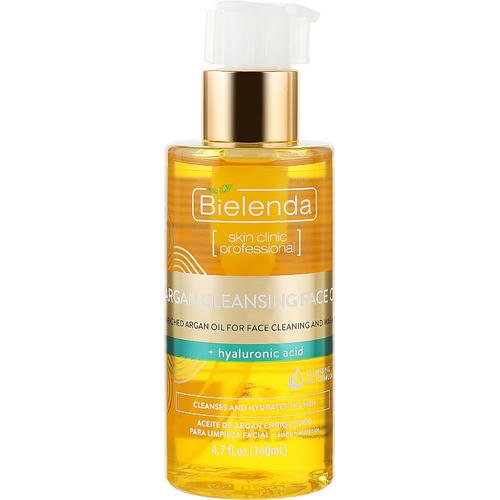 Bielenda Skin Clinic Professional - Очищающее аргановое масло для лица с гиалуроновой кислотой, 140 мл.