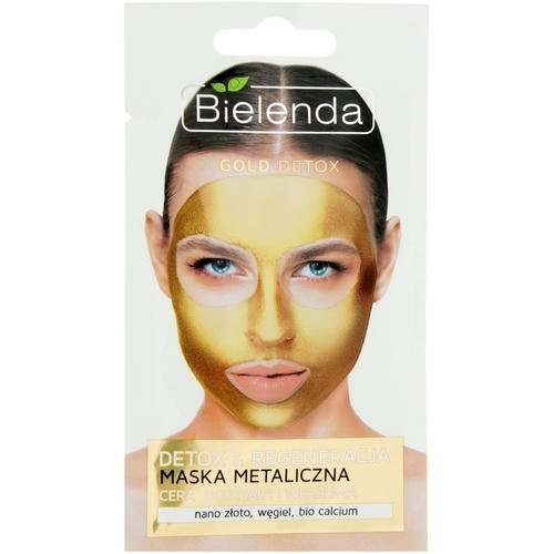 Bielenda Gold Detox - Маска с содержанием металлов для зрелой и чувствительной кожи, 8 г.