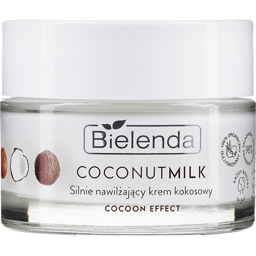Bielenda Coconut Milk Strongly Moisturizing Coconut Cream - Интенсивно увлажняющий кокосовый крем, 50 мл. — изображение 3