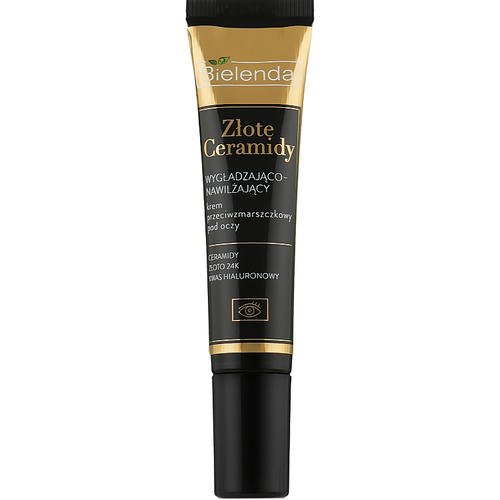 Bielenda Golden Ceramides Eye Cream - Разглаживающий и увлажняющий крем для век против морщин, 15 мл.