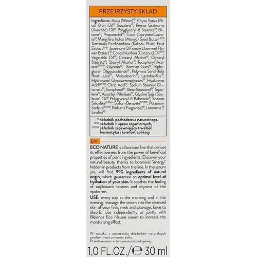 Bielenda Eco Nature Kakadu Plum, Jasmine and Mango - Увлажняющая и успокаивающая сыворотка для лица, 30 мл. — изображение 3