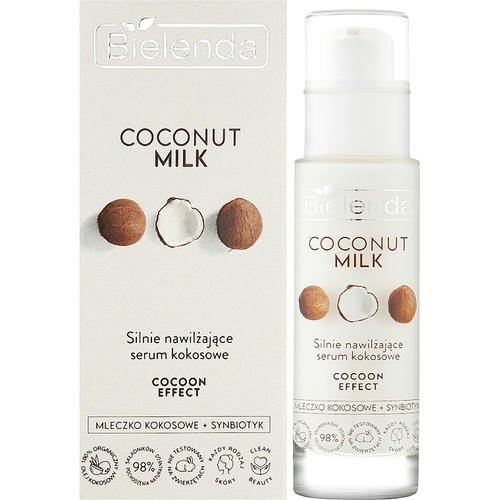 Bielenda Coconut Milk Strongly Moisturizing Coconut Serum - Сильно увлажняющая кокосовая сыворотка для лица, 30 мл. — изображение 2