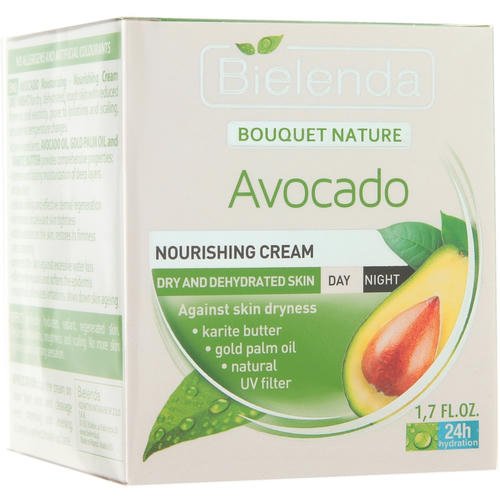 Bielenda Bouquet Nature Avocado Nourishing Cream - Питательный крем для лица с Авокадо, 50 мл.