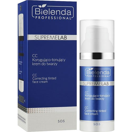 Корректирующий тональный СС-крем для лица - Bielenda Professional Supremelab Sos, 50 мл. — изображение 2