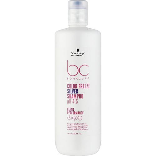 Schwarzkopf Professional Bonacure Color Freeze Silver Shampoo pH 4.5 - Шампунь для седых и осветленных волос, 250 мл.