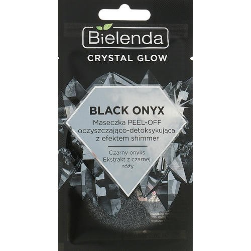 Bielenda Crystal Glow Black Onyx Peel-off Mask - Очищающая детокс-маска для лица, 8 г.