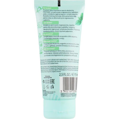 Bielenda Minty Fresh Foot Care Preparation For Severe Calluses And Cracked Heels - Крем для ног против мозолей и натоптышей, 75 мл. — изображение 2