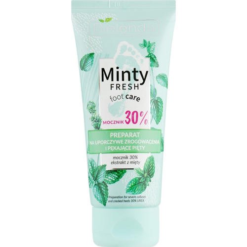 Bielenda Minty Fresh Foot Care Preparation For Severe Calluses And Cracked Heels - Крем для ног против мозолей и натоптышей, 75 мл.
