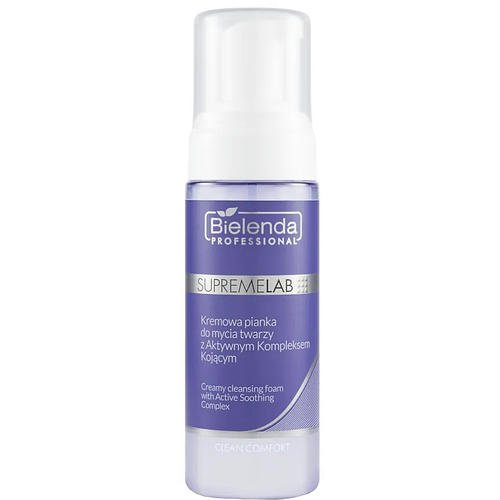 Bielenda Professional SupremeLab Clean Comfort Creamy Cleansing Foam With Active Soothing Complex - Кремообразная пенка для умывания, 150 мл.
