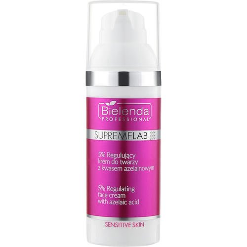 Bielenda Professional SupremeLab Sensitive Skin 5 % - Восстанавливающий крем для лица с 5 % азелаиновой кислотой, 50 мл.