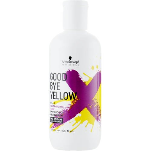 Schwarzkopf Professional Goodbye Yellow Shampoo - Безсульфатный шампунь с антижелтым эффектом, 300 мл.