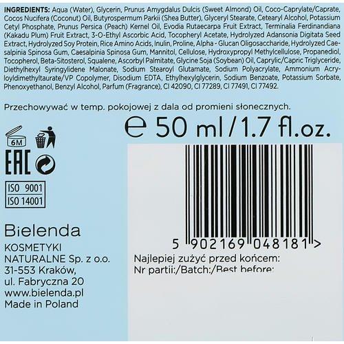 Bielenda Skin Restart Sensory Moisturizing Prebiotic Mask - Увлажняющая пребиотическая маска для лица, придающая сияние, 50 мл. — изображение 3