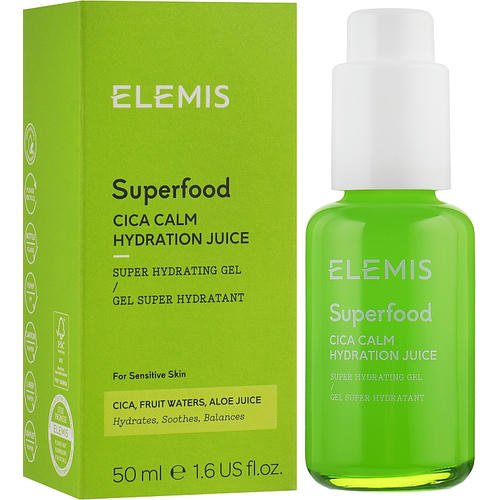 Elemis Superfood Cica Calm Hydration Juice - Гель-увлажнитель для лица, 50 мл. — изображение 2