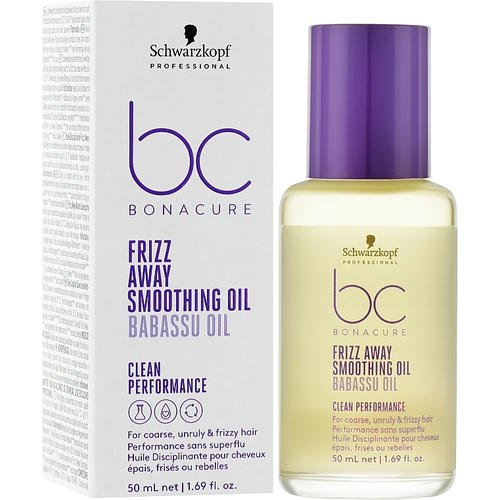Schwarzkopf Professional Bonacure Frizz Away Smoothing Oil - Масло для волос, 50 мл. — изображение 2