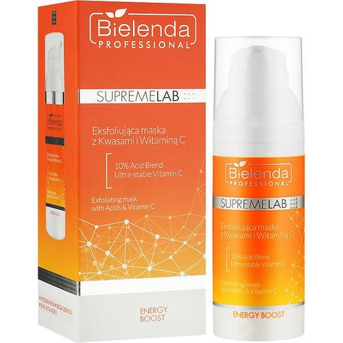 Bielenda Professional SupremeLab Energy Boost Serum Exfoliating Mask - Отшелушивающая маска с кислотами и витамином C, 50 г. — изображение 2
