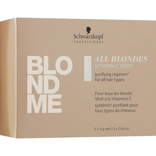 Schwarzkopf Professional Blondme All Blondes Vitamin C Shot - Концентрат витамина С для волос всех типов, 5x5 г. — изображение 2
