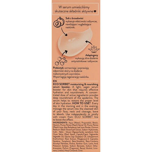 Bielenda Eco Sorbet Moisturizing & Nourishing Serum Booster - Увлажняющая и питательная сыворотка для лица, 30 мл. — изображение 3