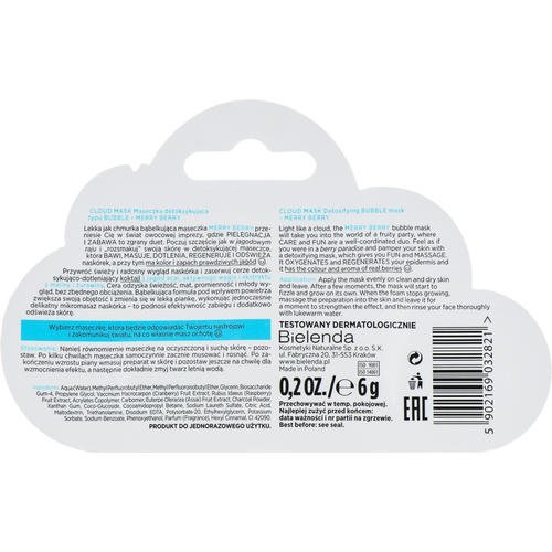 Bielenda Cloud Mask Merry Berry - Маска-облачко для лица "Ягоды", 6 г. — изображение 2