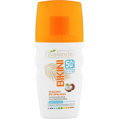 Bielenda Bikini Coconut Milk SPF 50 - Солнцезащитное кокосовое молочко для тела, 150 мл.