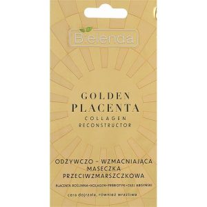 Bielenda Golden Placenta Collagen Reconstructor - Питательная и укрепляющая маска против морщин, 8 г.