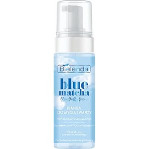 Bielenda Blue Matcha Blue Fluffy Foam - Увлажняющая и очищающая пенка для лица, 150 мл.