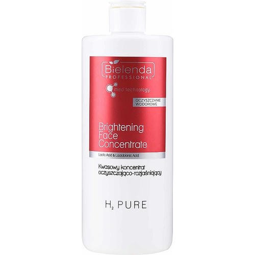Bielenda Professional H2 Pure Brightening Face Concenrate - Гидроочищающий и осветляющий концентрат для лица, 480 мл.