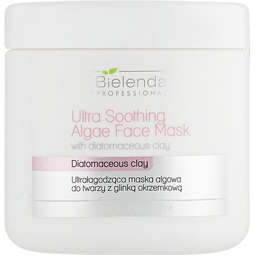 Bielenda Professional Ultra Soothing Algae Fase Mask - Ультра-смягчающая водорослевая маска для лица с диатомовой глиной, 190 г.