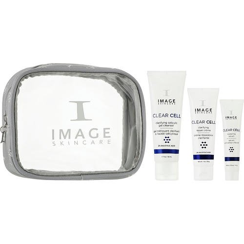 Image Skincare Clear Cell Clear Skin Solutions (cleanser/50ml + f/cr/28g + ser/14g| + bag) - Набор — изображение 2